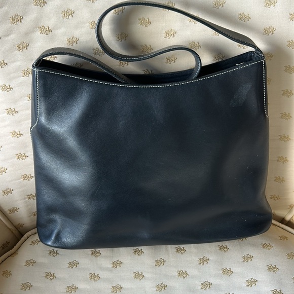 RALPH LAUREN Black Leather Shoulder Bag - Picture 3 of 10